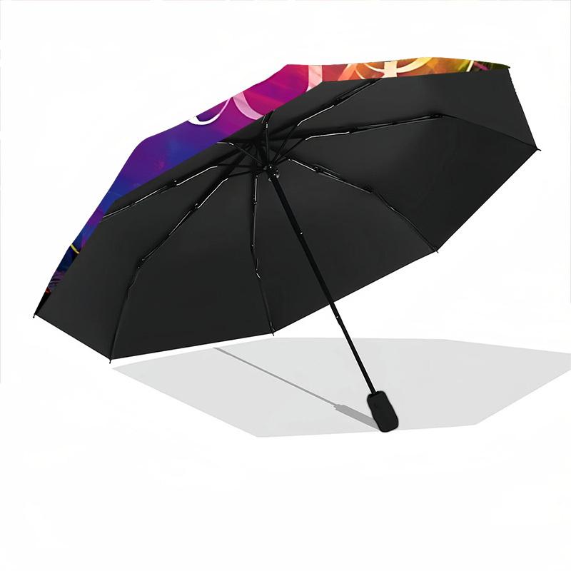 1pc Believe Colorful Automatic Opening/Closing Umbrella with Operation & Windproof Canopy yy260311091
