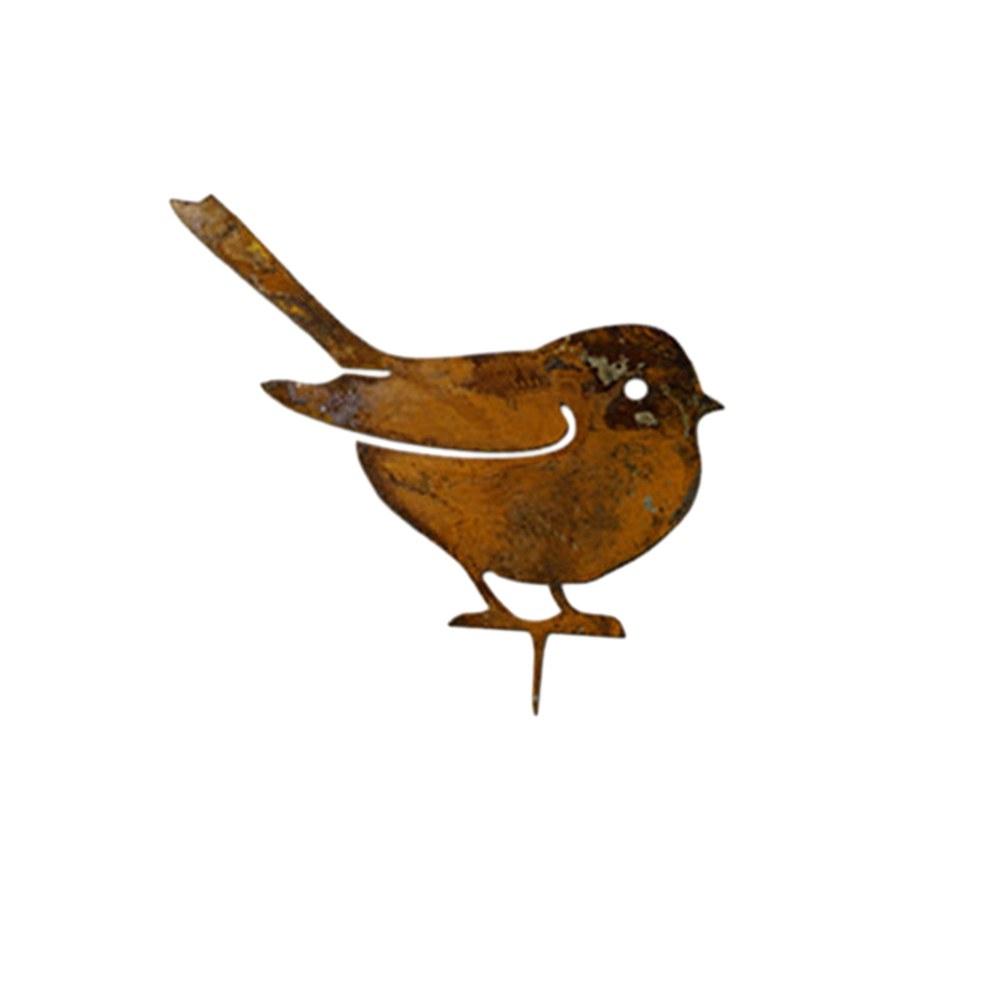 Украсьте садовый дворик Декоративный орнамент Садовые колышки Металлические птицы