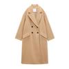 Зима Новое Двубортное Свободное Пальто с Лацканами и Длинным Рукавом из Флисовой Смесовой Ткани Нейтральное Ветрозащитное Пальто Верхняя Одежда 3046301