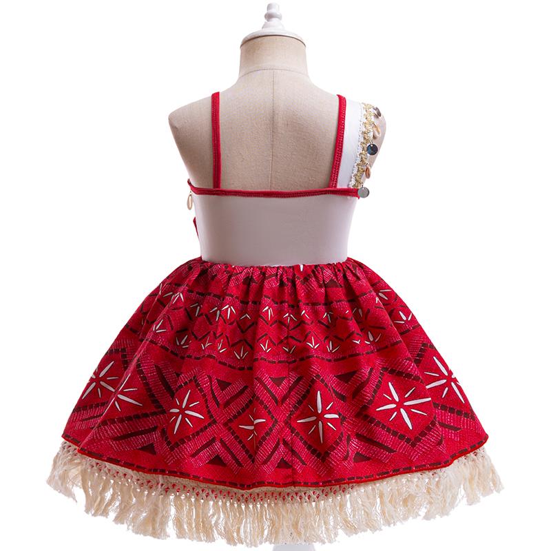 Newest Movie Princess Moana 2 Dress Girls Cosplay Vaiana Carnival Party Ocean Adventure Costume Kids Fancy Clothes Outfit