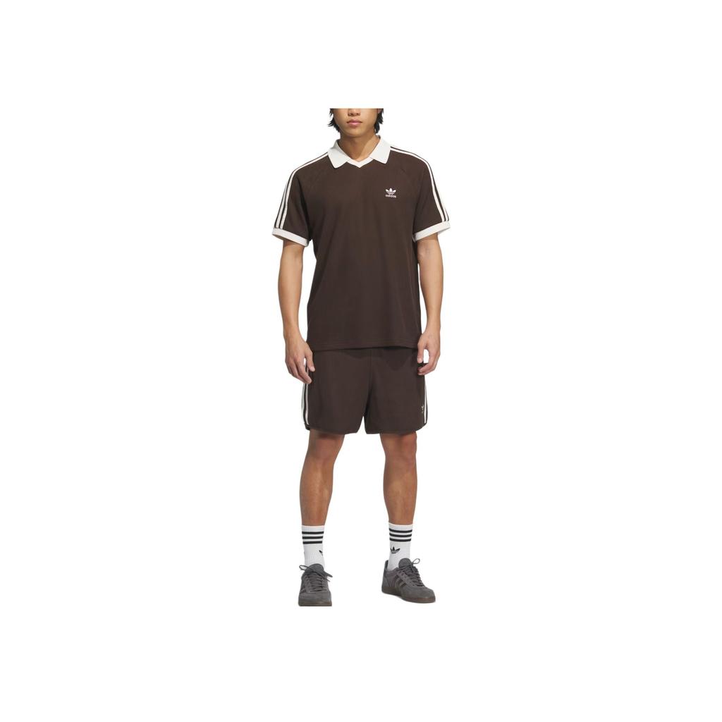 Adidas Originals Mid-Rise Loose Fit Casual Shorts Men shorts Brown KB5464
