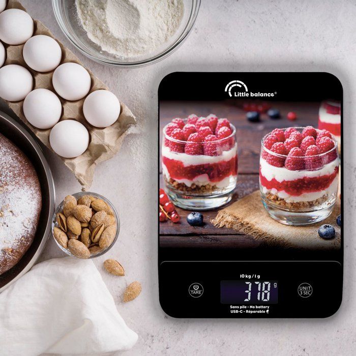 Balance de cuisine - LITTLE BALANCE - 8846 - Happy Genius 10 - USB - Sans pile - Cheesecakes