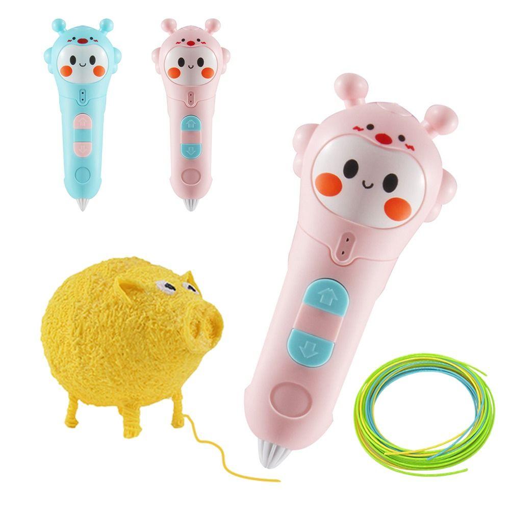 Температурные Граффити Дудл Пчела Кролик Форма Животного DIY Рисование 3D Печать Карандаши Арт Поделки Принтер 3D Ручка для Рисования и Печати