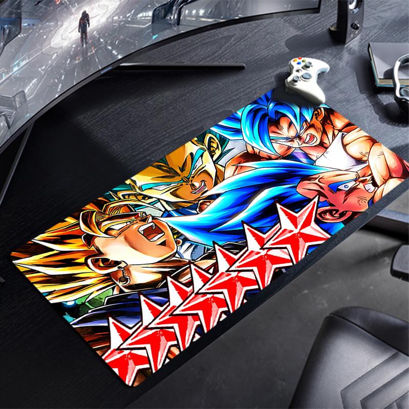 Kawaii Mouse Pad Dragon Ball Anime Gabinete Gamer Computer Desk Mat Durable New Xxl Keyboard Gaming Accessories Mousepad