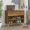 VidaXL Shoe Cabinet Smoked Oak 70x36x60 Cm Engineered Wood 819761