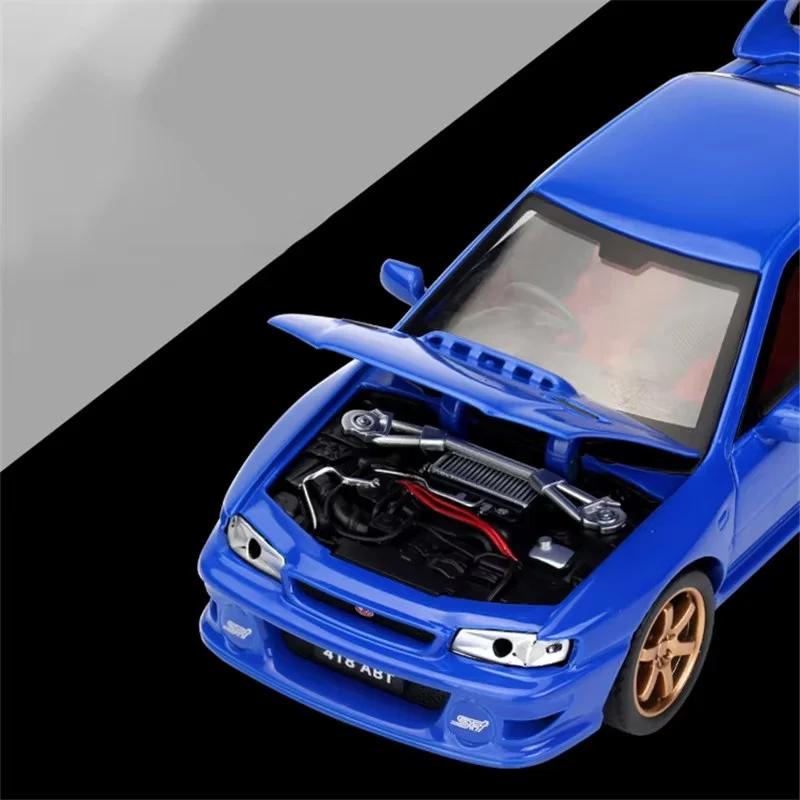 1/32 Subaru Impreza WRX STI Сплав Спортивный Автомобиль Модель Литьевой Металл Гонночные Транспортные Средства Модель Автомобиля Симуляция Звук Свет Детская Игрушка Подарок