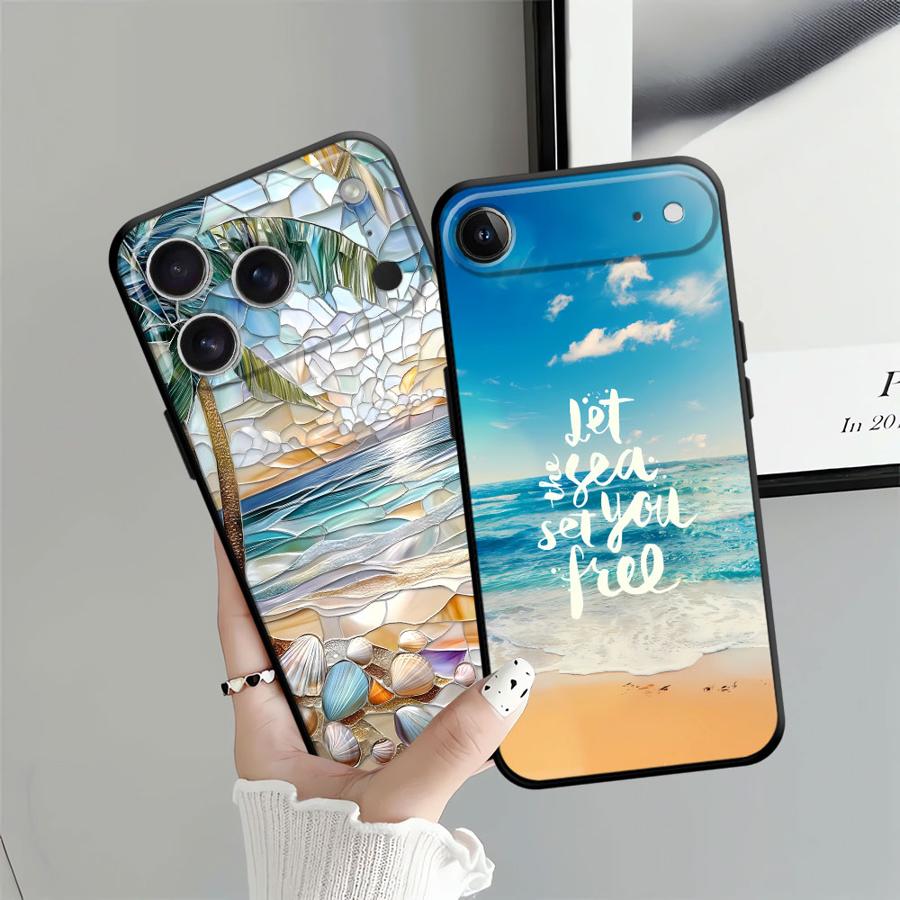 Чехол для телефона Apple iPhone 13 17 Pro Max 12 14 11 Air 16 15 Pro 7 8 XR XS MAX Funda Чехол для телефона с рисунком «Морской пейзаж»