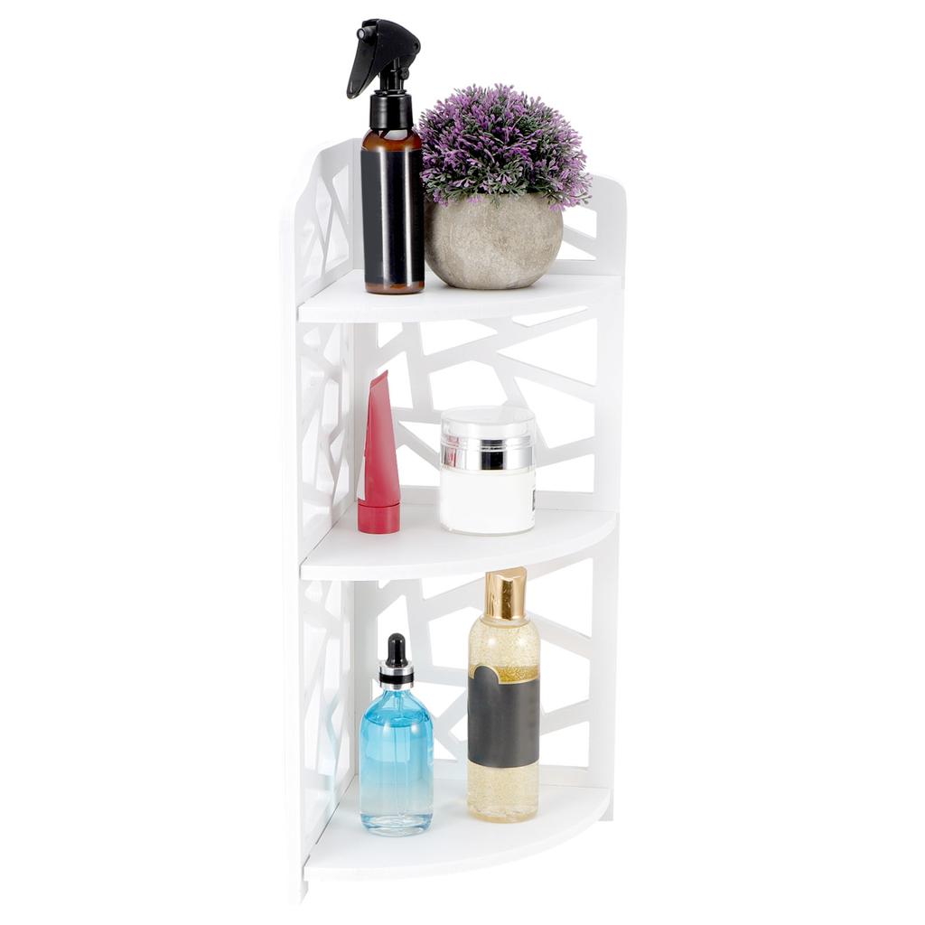 3 Tier Small Corner Shelves Plant Standing Rack for Small Spaces Bathroom Bedroom Organizer