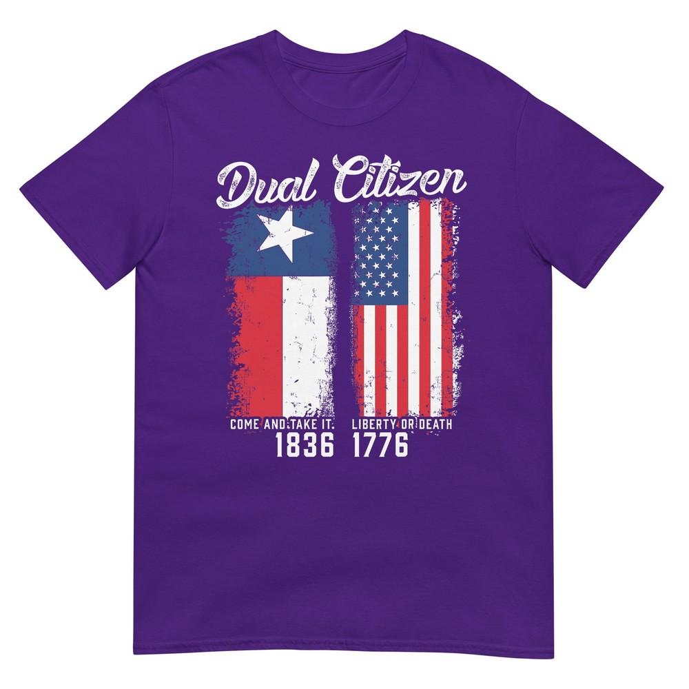 True Texan Dual Citizen Love Texas And America TShirt Small