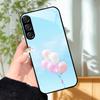 Для Samsung A25 A26 Милый чехол A35 A36 A55 A56 5G Закаленное стекло Чехол для телефона Для Galaxy A15 4G 5G Жесткий ПК Стекло Защитный Fundas