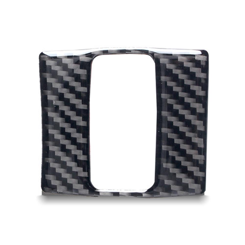 Carbon Fiber Style Car Accessories Interior Warning Lamp Button Trim Cover ABS For Mazda 3 Axela 2013 2014 2015 2016 2017 2018