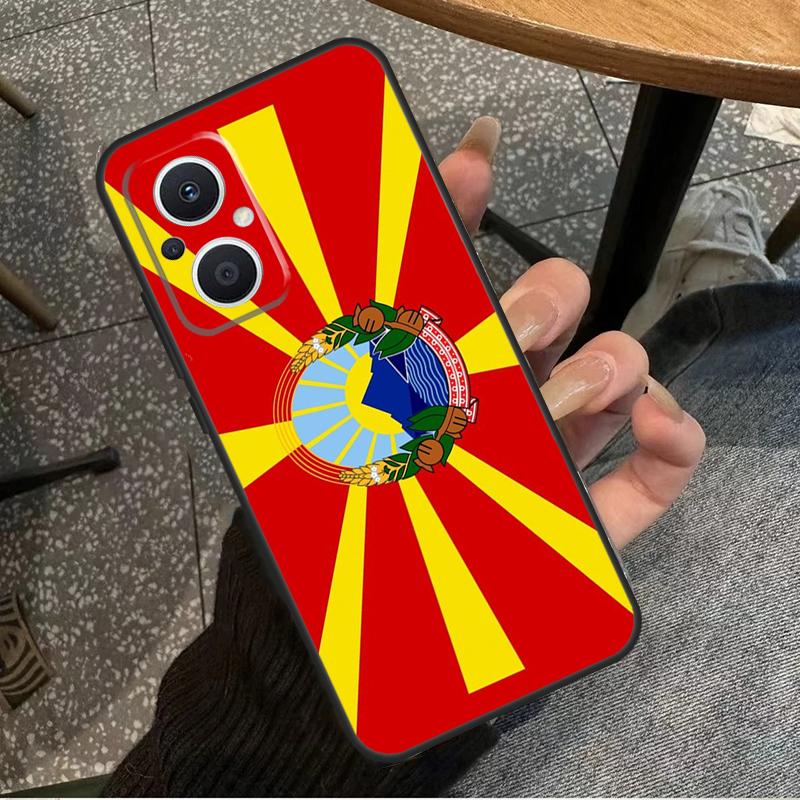 Чехол-книжка для паспорта Македонии для OPPO Find X6 Pro X3 X2 Neo X5 Lite OPPO Reno 6 Lite 4 5 7 8 10 8T 5Z 2Z 4Z Coque