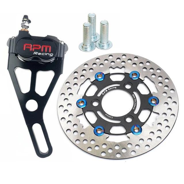 Мотоцикл скутер двойной задний тормозной суппорт дисковый тормоз насос адаптер кронштейн тормозной диск для Honda Yamaha Kawasaki Pit Dirt Bike
