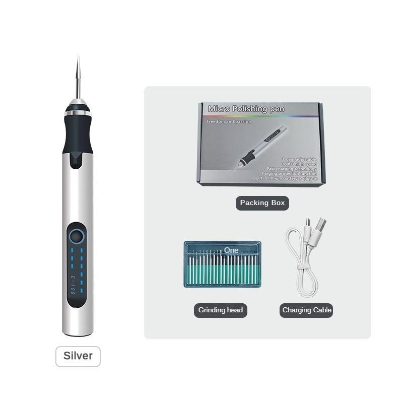 10W Small Lithium Battery Electric Grinder Punching Engraving Polishing Pen High Speed Pure Copper Motor Polishing Pen Set
