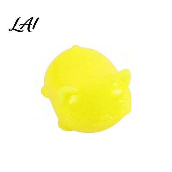 Reusable Stress Ball Kitten Squeeze Toy Soft Cat Fidget Ball Cute Animal TPR Material Decompression Toy for Office Desk Gift Lovers Durable