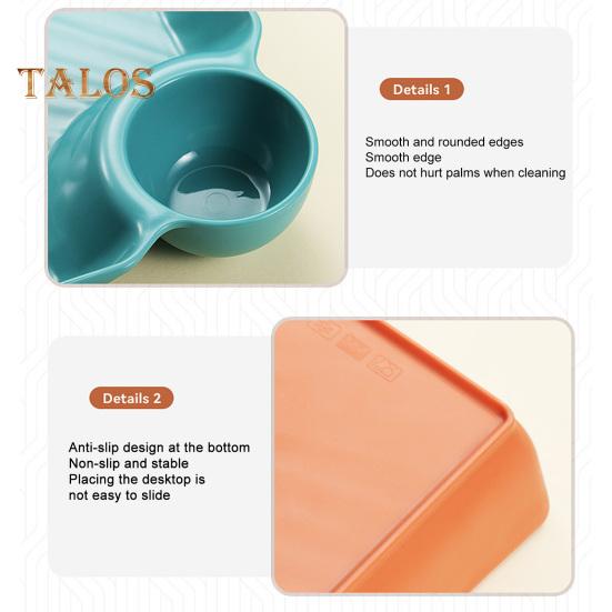 Диетическая тарелка с соусом для макания. Многоцелевая квадратная полезная секционная тарелка пищевого качества для ресторана.