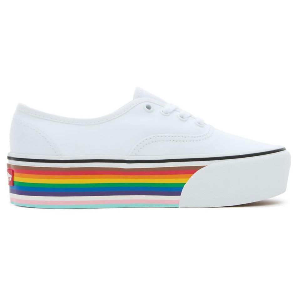 Vans Authentic Pride Low Top Skate Shoes Unisex Sneaker White VN0A5KXXRNC