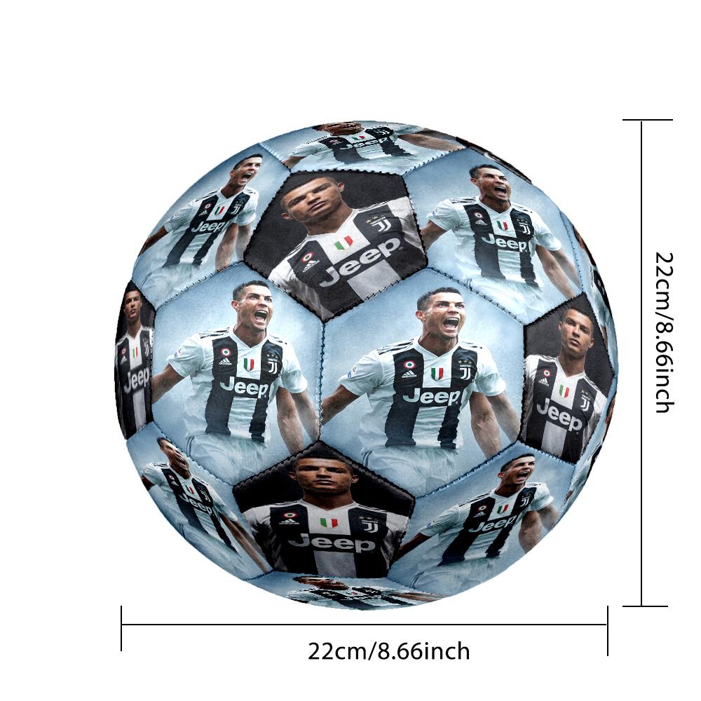 Ronaldo's Portuguese Football Legend Size 5 Football Machine Sewn Indoor/Outdoor Training and Matches Surprise Collection Gift