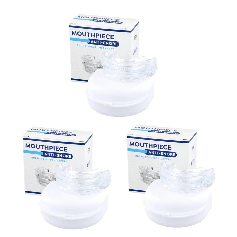 Anti Snoring Bruxism Mouth Guard Device Improve Sleeping Quality Anti Apnea Snoring Solution with Storage Box