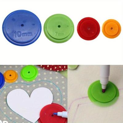 4 шт., колесо сканирования для лоскутного шитья «сделай сам», портновское кольцо для сканирования линий, детали с круглым швом, швейный инструмент для шитья, отслеживание, лоскутное ремесло