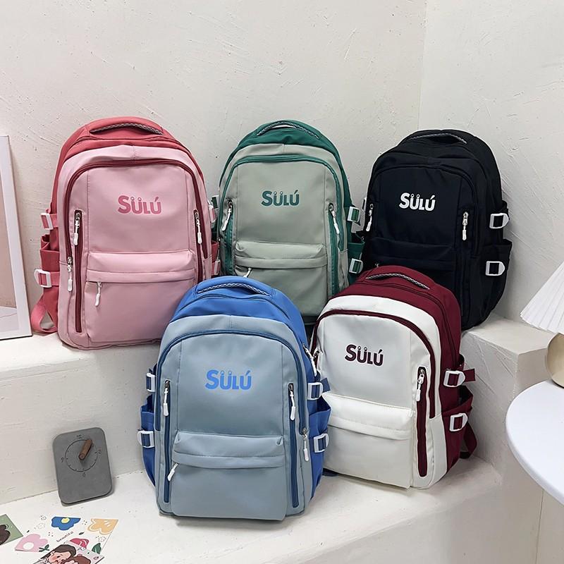 Новый школьный рюкзак для девочек средней школы с двумя лямками ins Fengsen Корейская версия большая вместимость высокая стоимость модный рюкзак