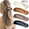 4 шт. однотонная заколка для волос/заколка для рукава сбоку, заколка для челки, элегантные аксессуары для волос для женщин на каждый день