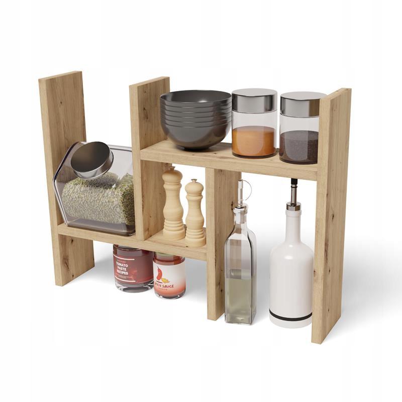 Ex3 Artisan Oak Standing Kitchen Shelf Cabinet Shelf