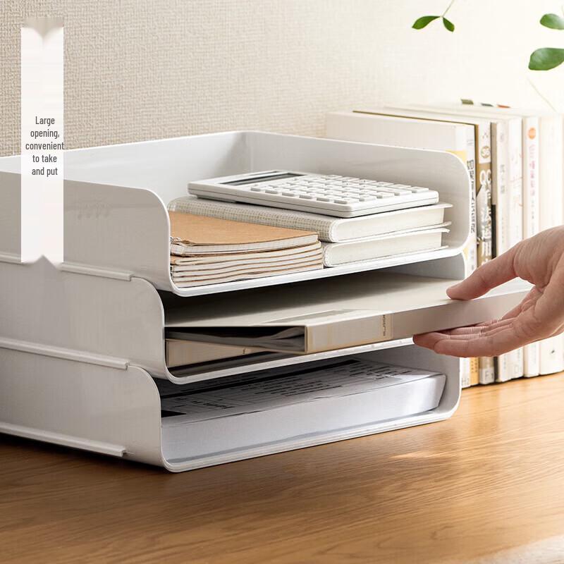 Deli 3-Tier A4 Desktop File Organizer