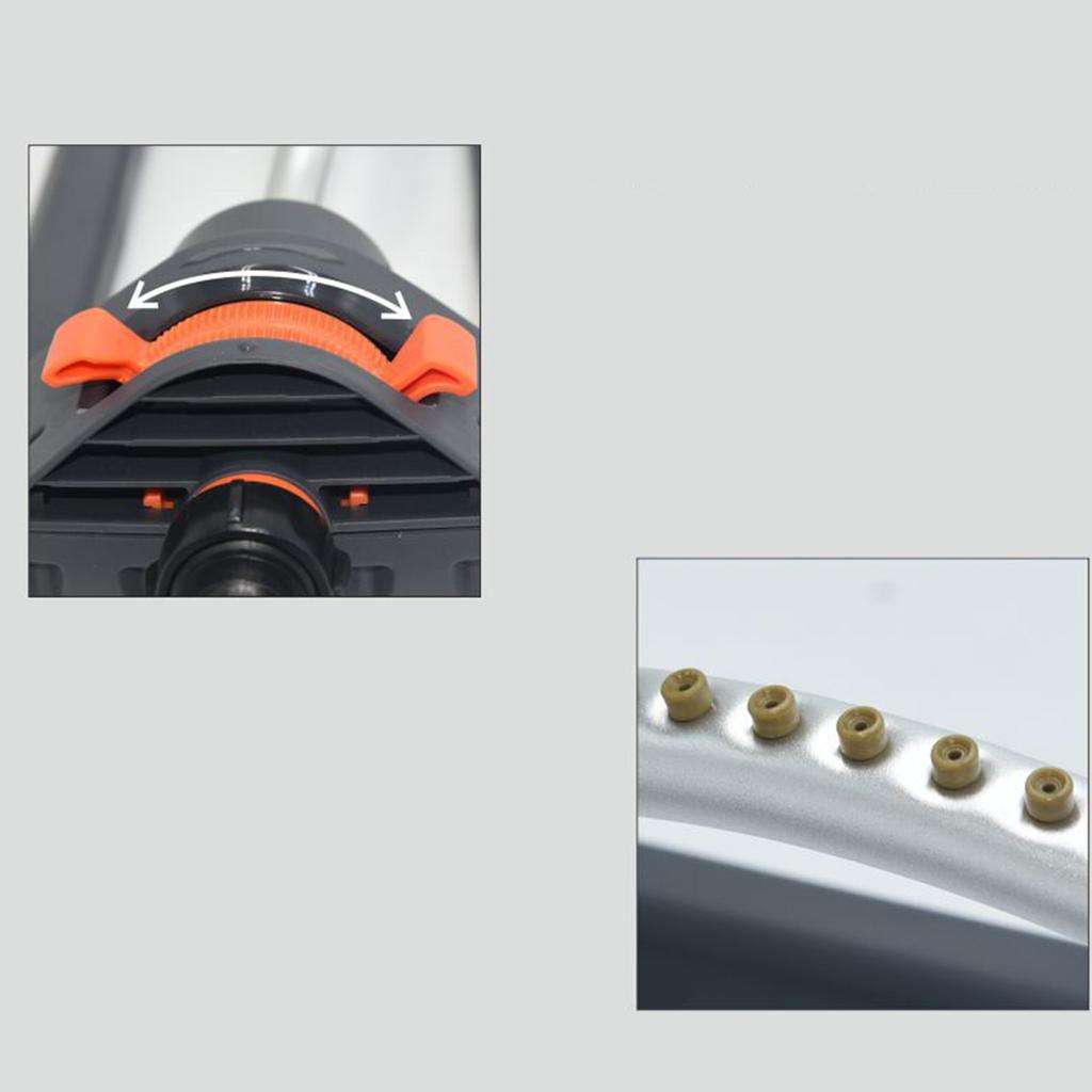 Automatic Oscillating Lawn Sprinkler with 19 Hole Nozzles Garden Water Sprinkler Watering Device for Garden Agricultural