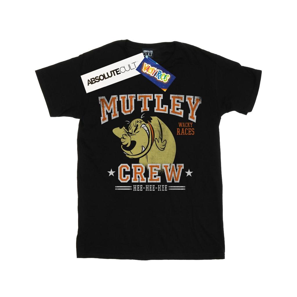 Wacky Races Womens/Ladies Mutley Crew Cotton Boyfriend T-Shirt
