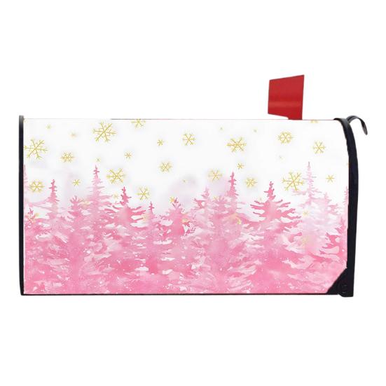Зимний магнитный чехол для почтового ящика стандартного размера 18 x 21 дюйм Обёртки для почтового ящика с надписью «Счастливого Рождества»
