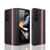 Classic Stripes Carbon Fiber Texture Matte Case for Samsung Galaxy Z Fold 5 4 Case Folding Shockproof Full Protection Hard Cover Accessory