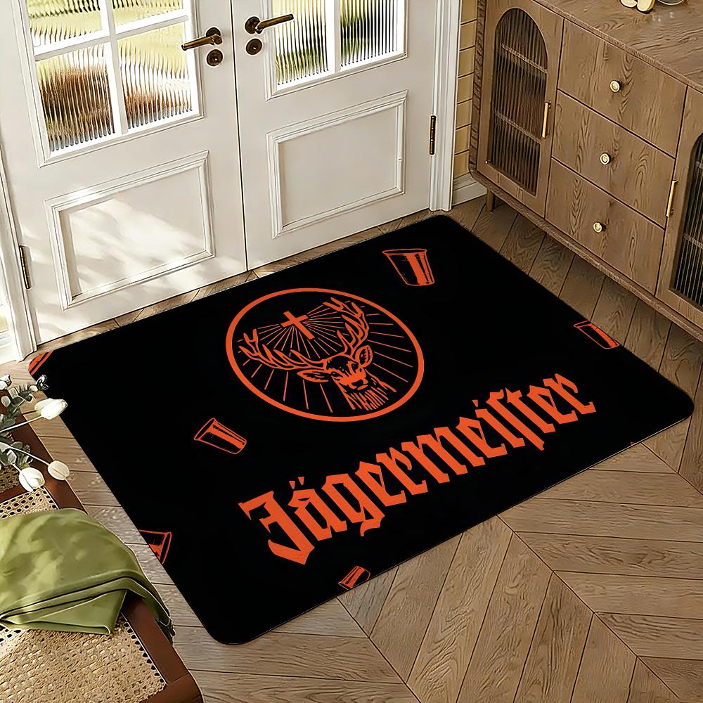 Коврик для пола DrinkJ-jagermeister Мягкий Утолщенный Впитывающий Нескользящий Спальня Гостиная Придверный коврик Домашний декор Фланелевые ковры