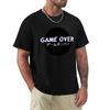 Game Over GēMuōBā Glitch Text Japanese Tshirt Everyday Wear Basic Short Sleeve Top