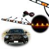 Car Smoke Lens Amber Front Bumper Hood Grille LED Lights For Toyota Tacoma TRD Pro 2012 2013 2014 2015 4pcs Front Grill Lamps