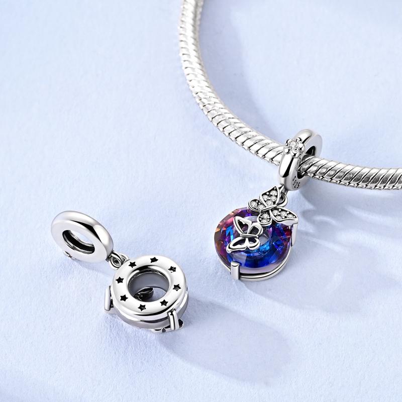 Golden Charms Bead 925 Silver Tree of Life Colorful Zirconium Elephant Fit Bangle Bracelet DIY Jewelry Gifts