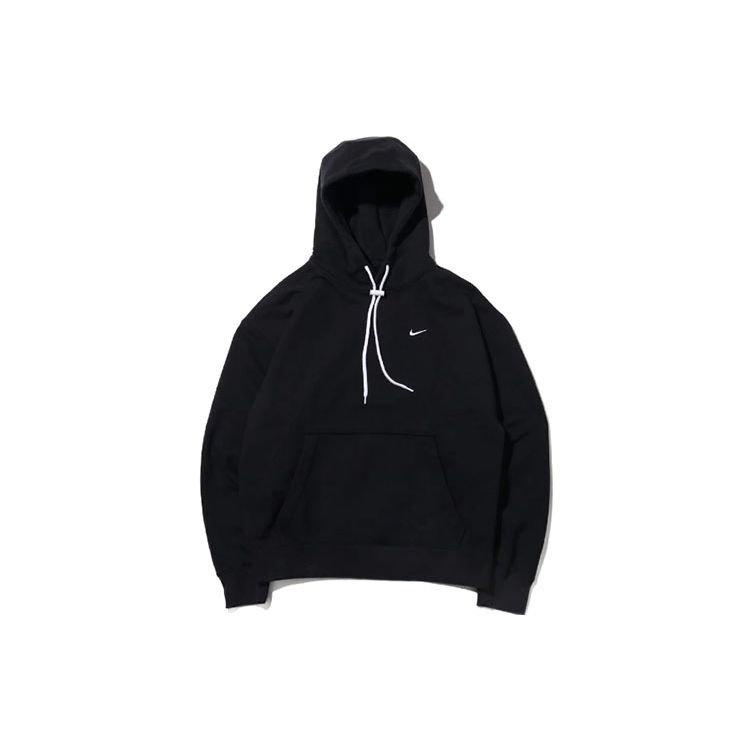 Nike Мужская флисовая толстовка с капюшоном на шнурке черная CD6393-010