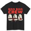 Хэллоуинская футболка из хлопка с принтом 'Boo Crew' для медсестры, врача, медика, скорой помощи