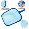 Pool Skimmer Net Fine Mesh Solid Plastic Frame Portable Large Capacity Heavy Duty Leaf Fine Debris