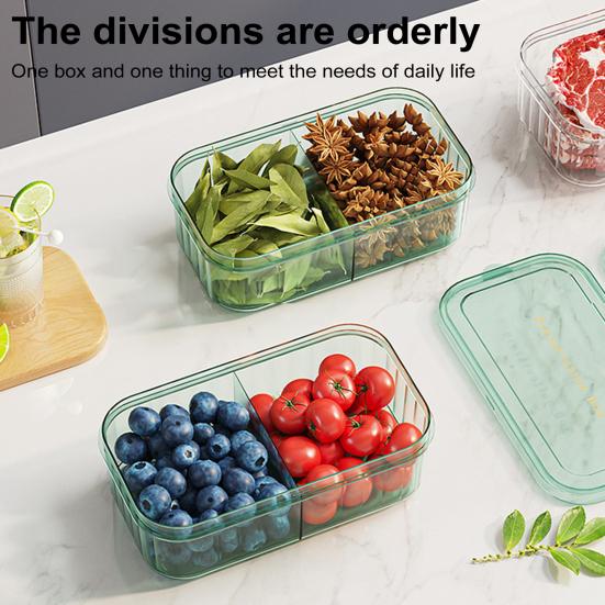 Контейнеры для хранения фруктов и овощей в холодильнике с регулируемым вентиляционным отверстием Съемная корзина Коробка для овощей и фруктов без бисфенола-А для хранения закусок