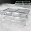 Transparent Dustproof Makeup Organizer with Drawers