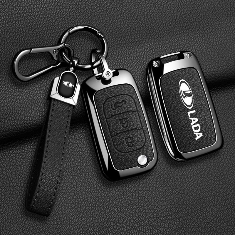 Совместимо с чехлами для ключей Lada: Подходит для Granta, Vesta, Ragnasi X-ray и пряжек в металлическом корпусе.