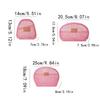 Lightweight Transparent Cosmetic Bag Semicircle Storage Toiletry Bag Simple Mesh Makeup Bag  Travel
