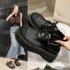 Fashion Heightened Platform Two-Wear Breathable Mesh Loafers Women's 2025 Summer New Soft Sole Sandals