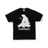 2026 BAPE Камуфляж с головой обезьяны Графическая футболка Унисекс Короткий рукав Круглый вырез Хлопковая футболка Мужчины Женщины