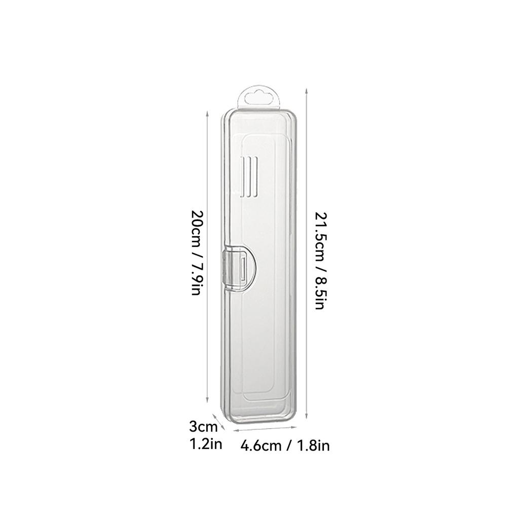 Portable Toothbrush Holder Transparent Plastic Toothpaste Toothbrush Storage Box Outdoor Travel Toothpaste Toothbrush Case