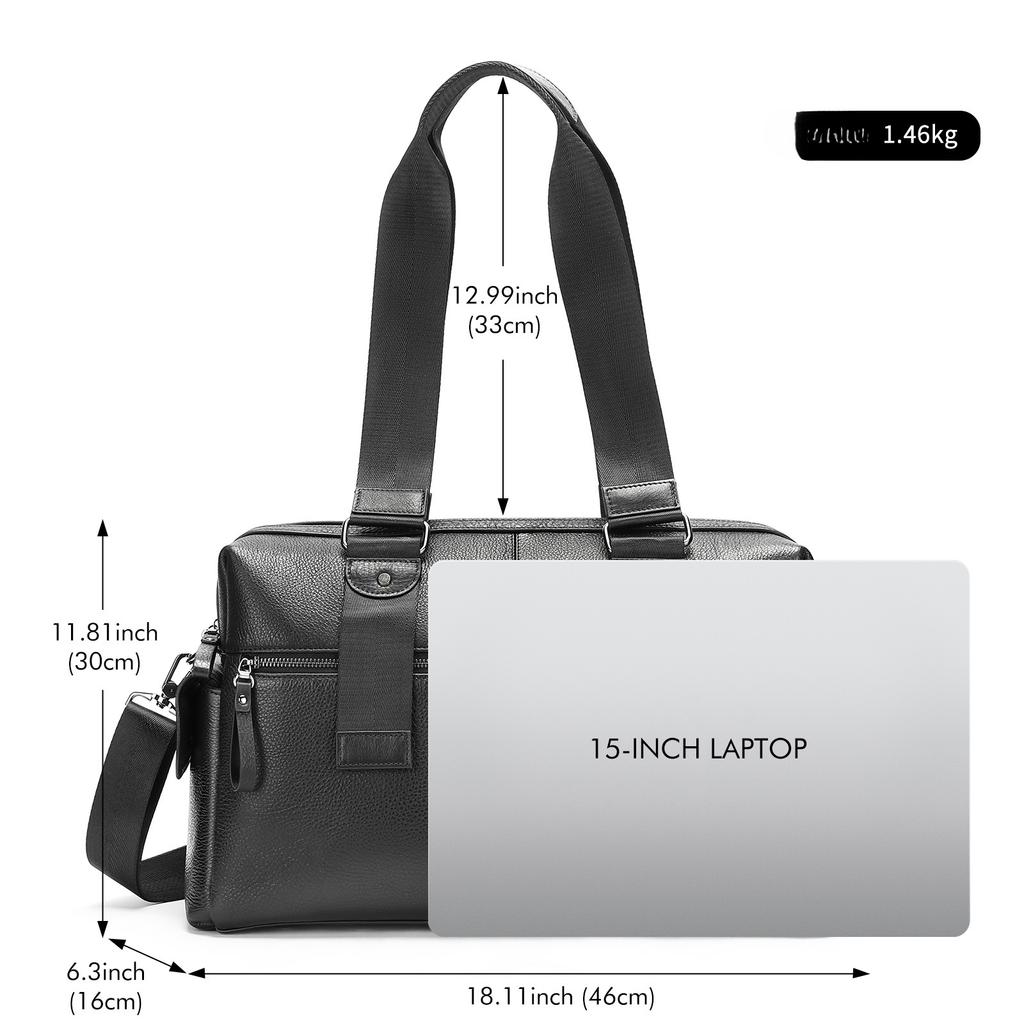 Мужская кожаная сумка большой вместимости для отдыха и путешествий, сумка из коровьей кожи для компьютера на короткие расстояния