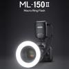 Godox ML-150II Универсальная макрокольцевая вспышка с 11 уровнями регулируемой яркости GN12 Быстрая перезарядка