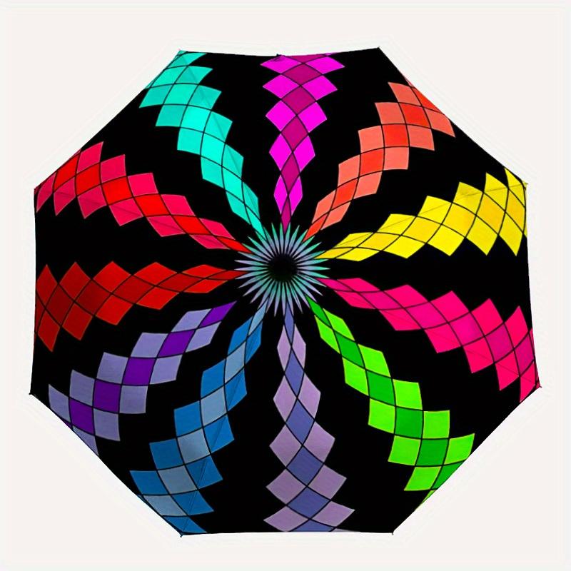 1pc Colorful Sphere Automatic Opening/closing umbrella, Reinforced 8-Rib Construction, Compact Travel Umbrella yy250808169