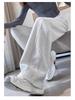 Women's High Waist Wide Leg Casual Sweatpants - Petite Slim Fit for Autumn/Winter 2024